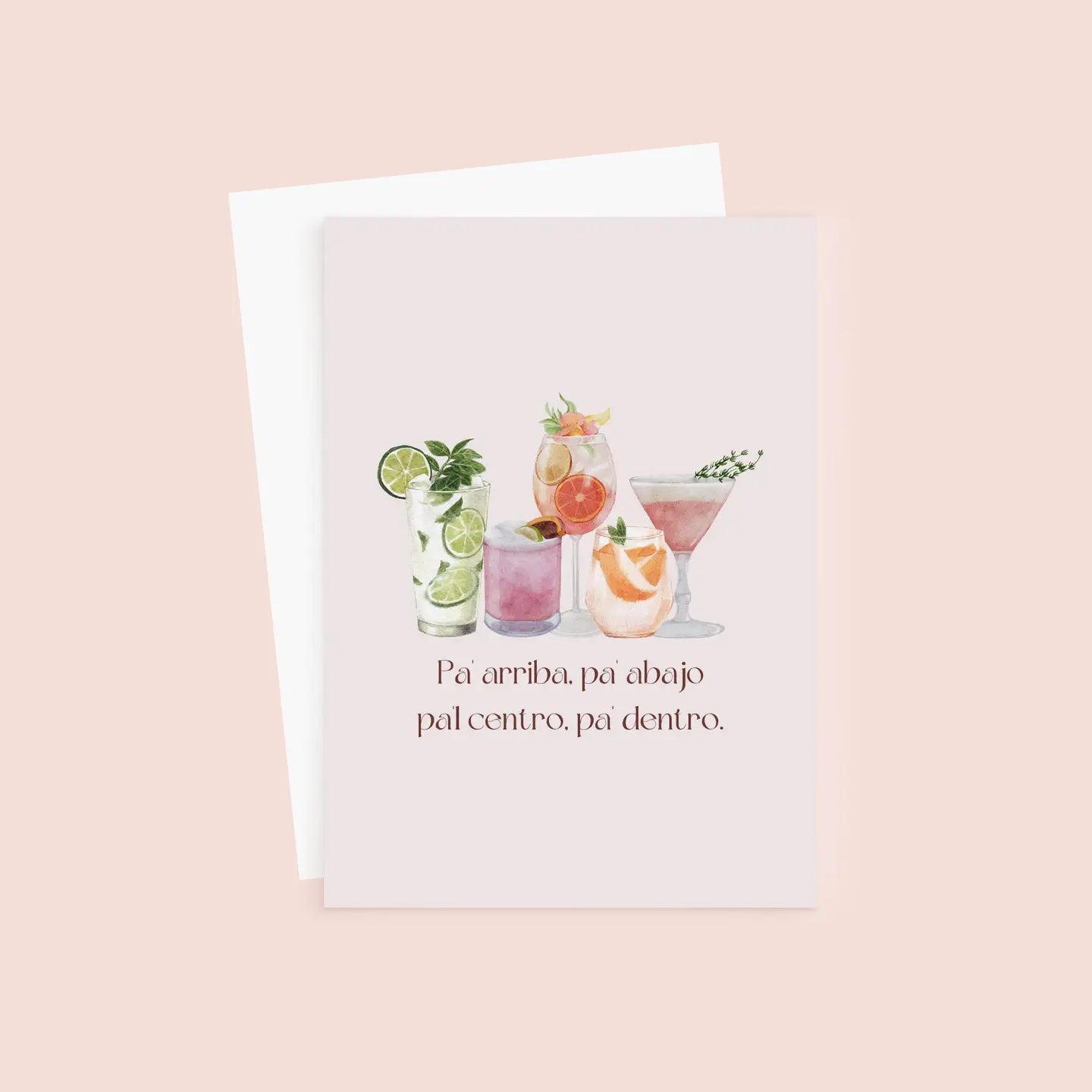 Arriba, Abajo, Centro, Dentro - Spanish Love and Friendship Card