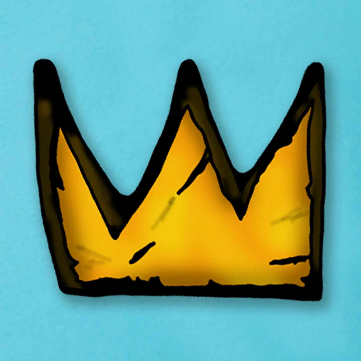 Basquiat-Inspired Crown Magnet
