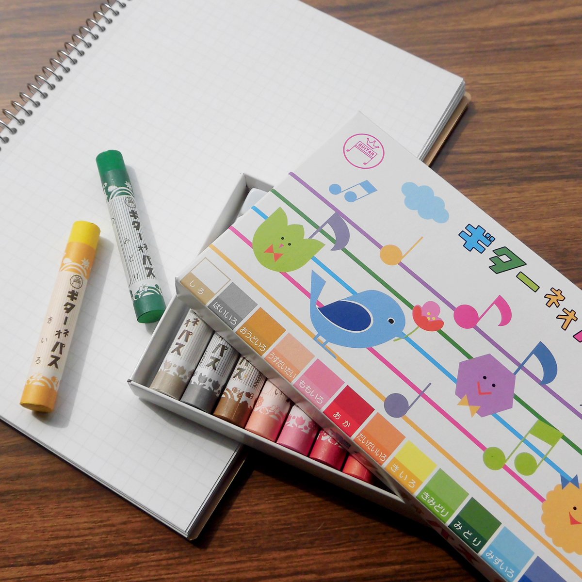 Guiter Neopas Flat Nibs Crayon Color Set