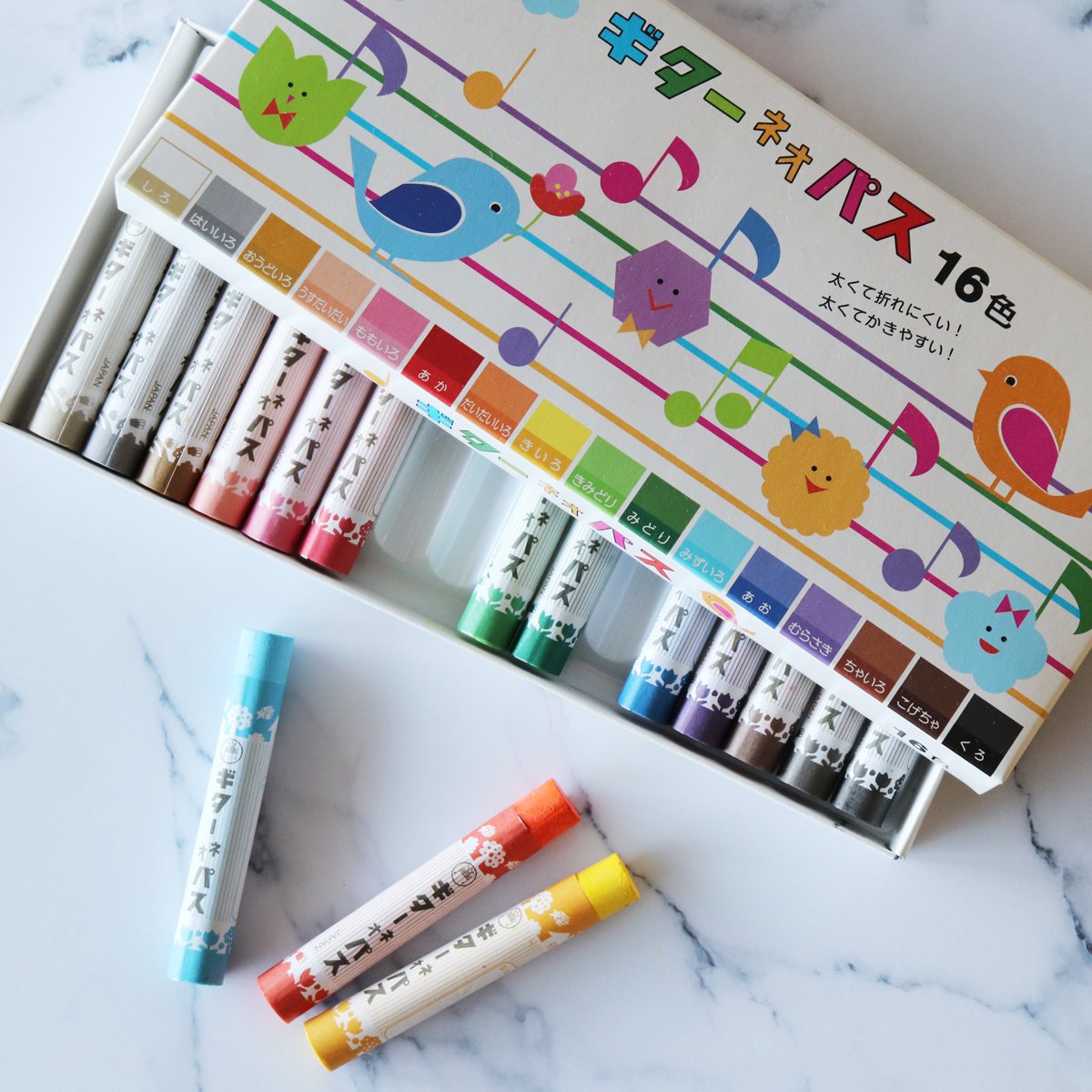 Guiter Neopas Flat Nibs Crayon Color Set