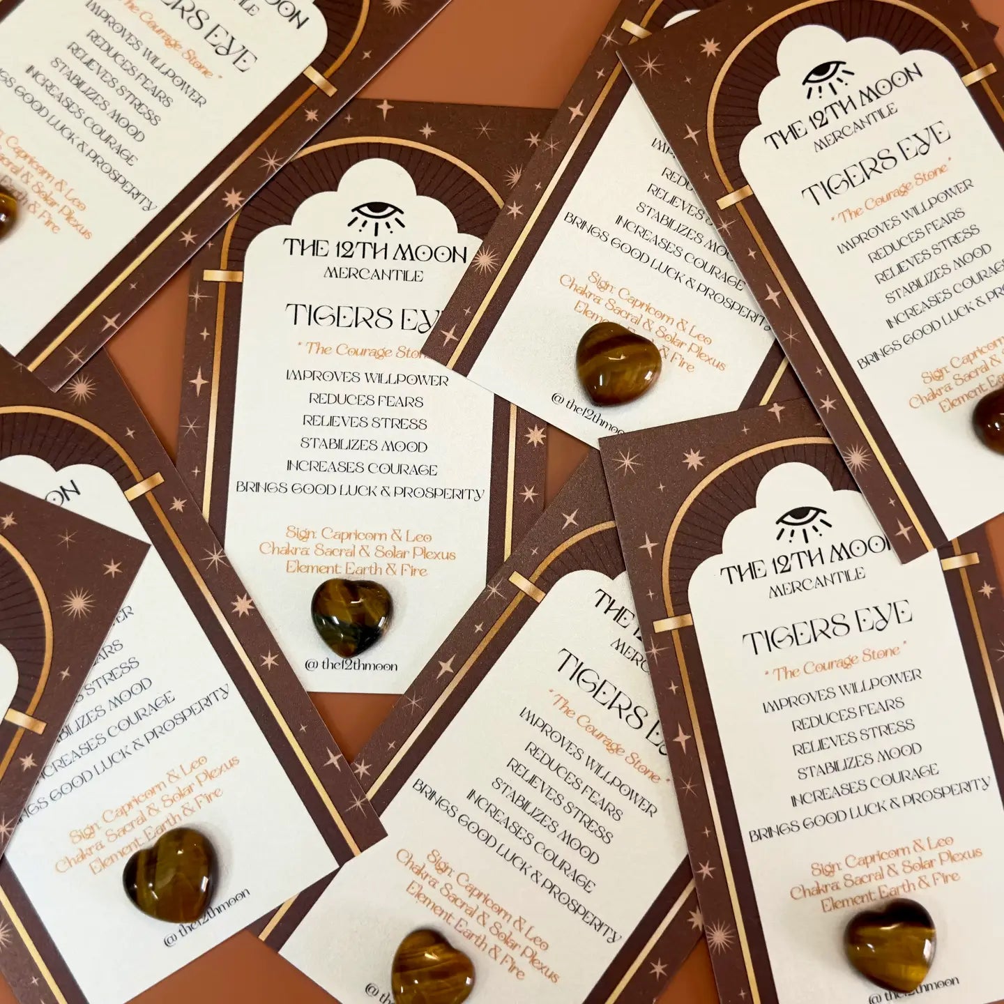 Tigers Eye Heart Stone