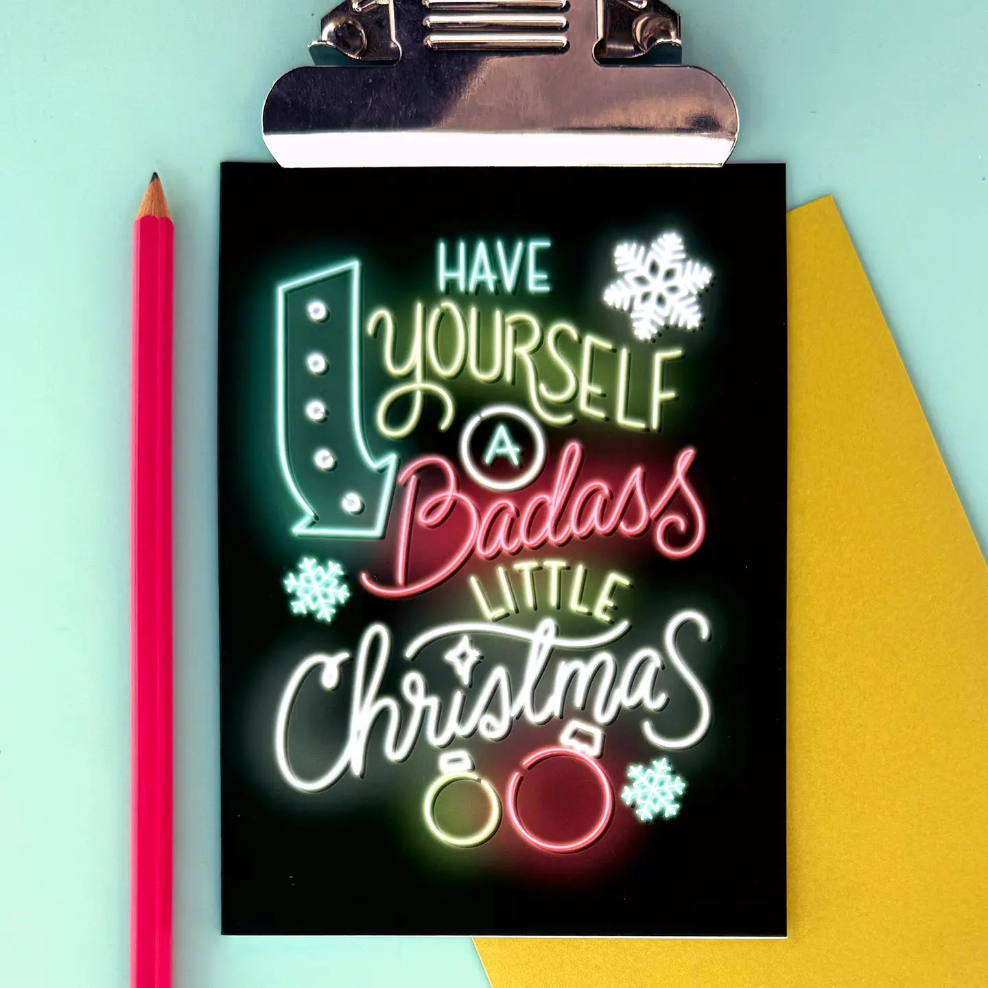 Have Yourself A Badass Little Christmas - Holiday Card