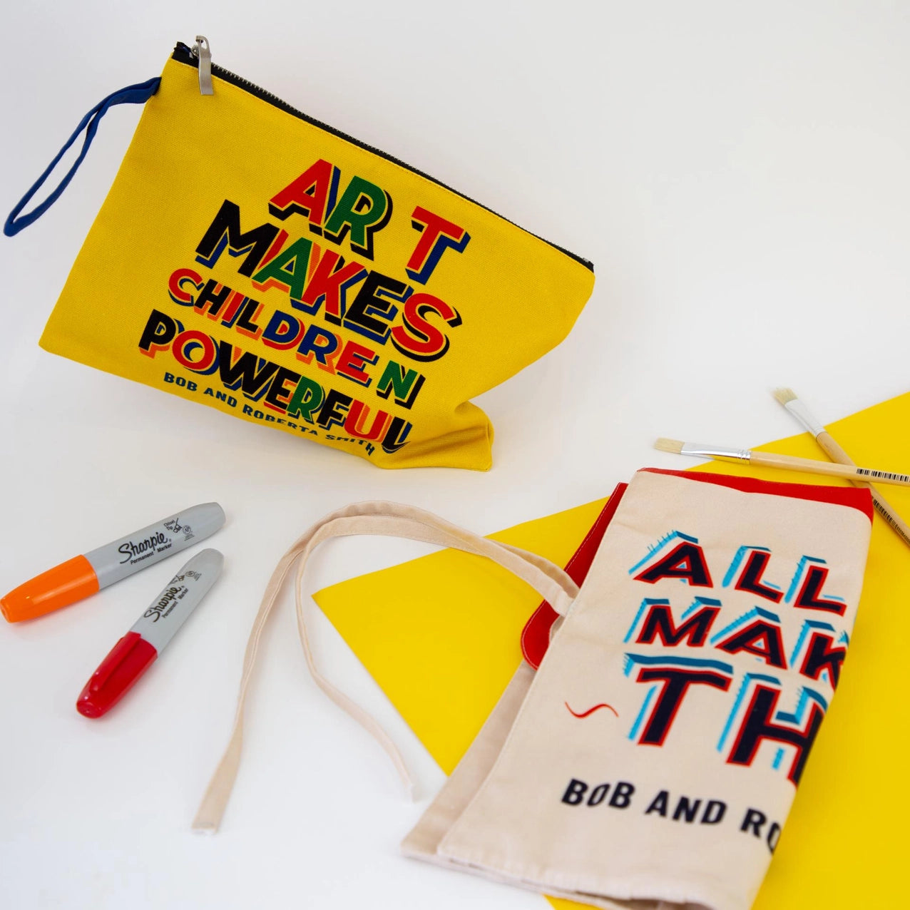 Art Makes Children Powerful Pouch X Bob & Roberta Smith
