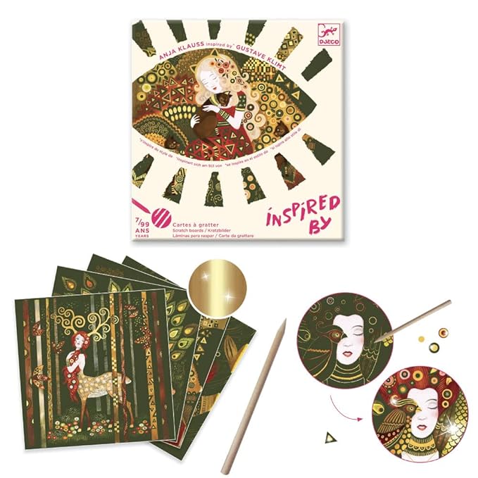 Inspired by Golden Muses Scratch Collage Art Kit