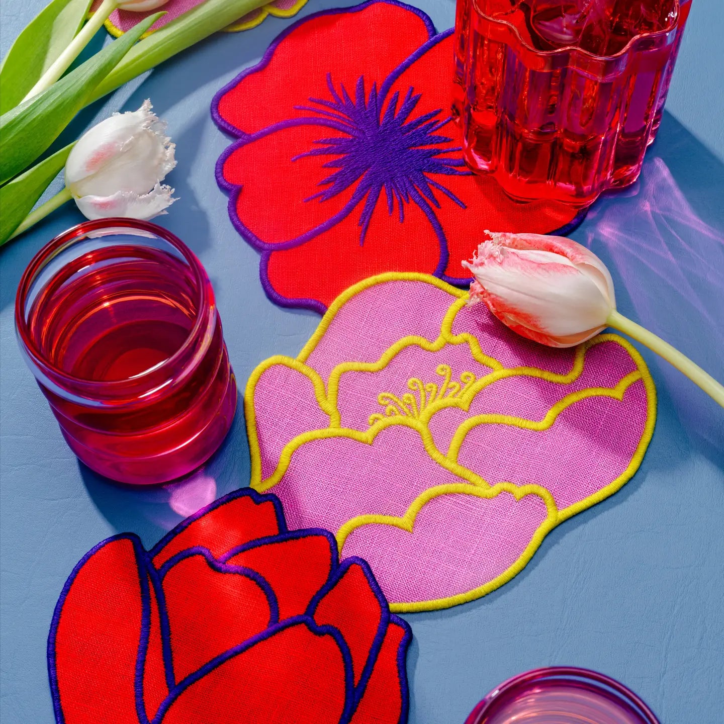 Flower Cocktail Napkins