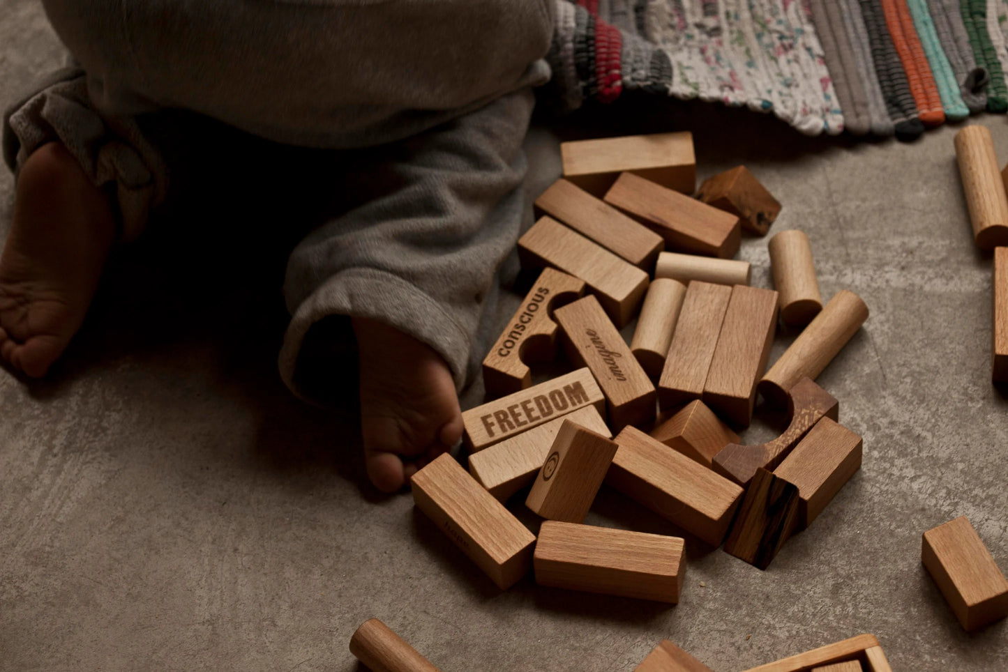 Peace & Love Wooden Blocks