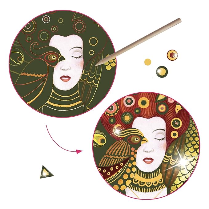Inspired by Golden Muses Scratch Collage Art Kit