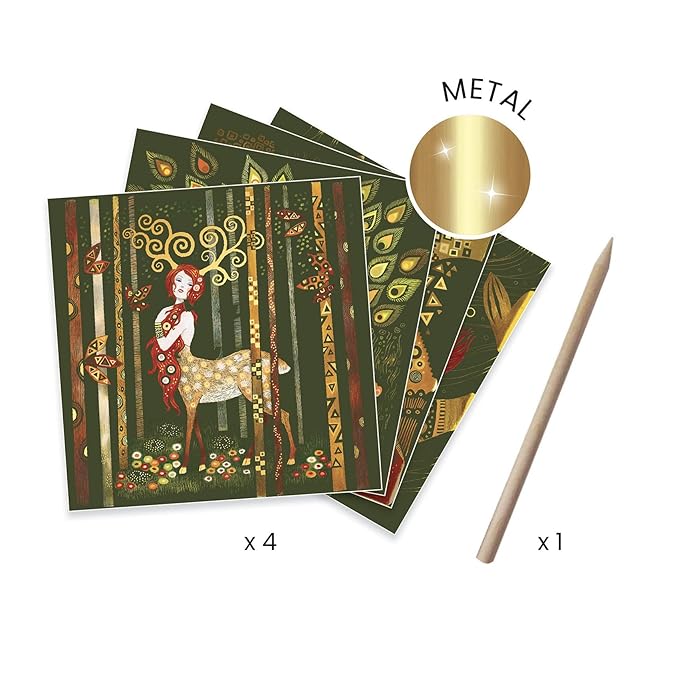 Inspired by Golden Muses Scratch Collage Art Kit