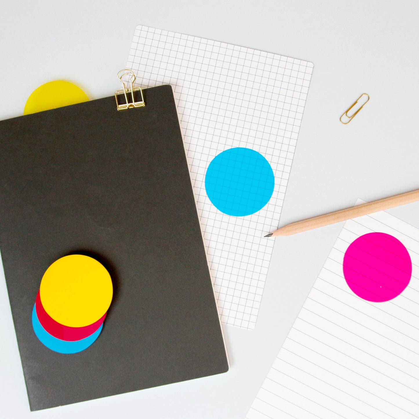 Cmyk Transparent Sticky Notes