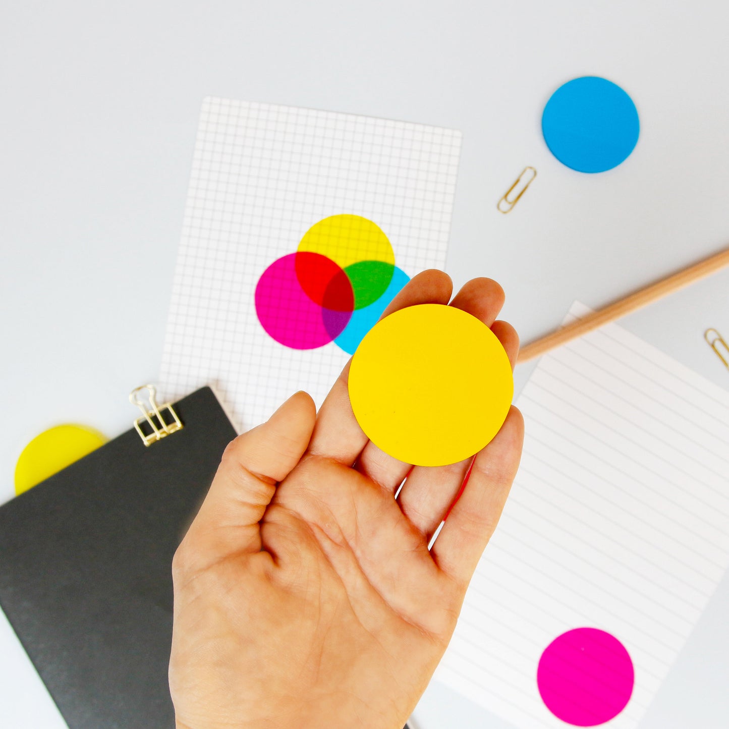 Cmyk Transparent Sticky Notes