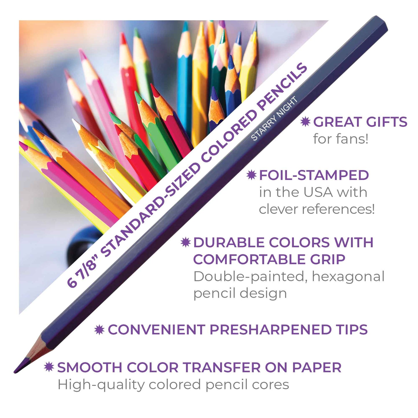 Van Gogh Color Colored Pencil Set & Coloring Pages