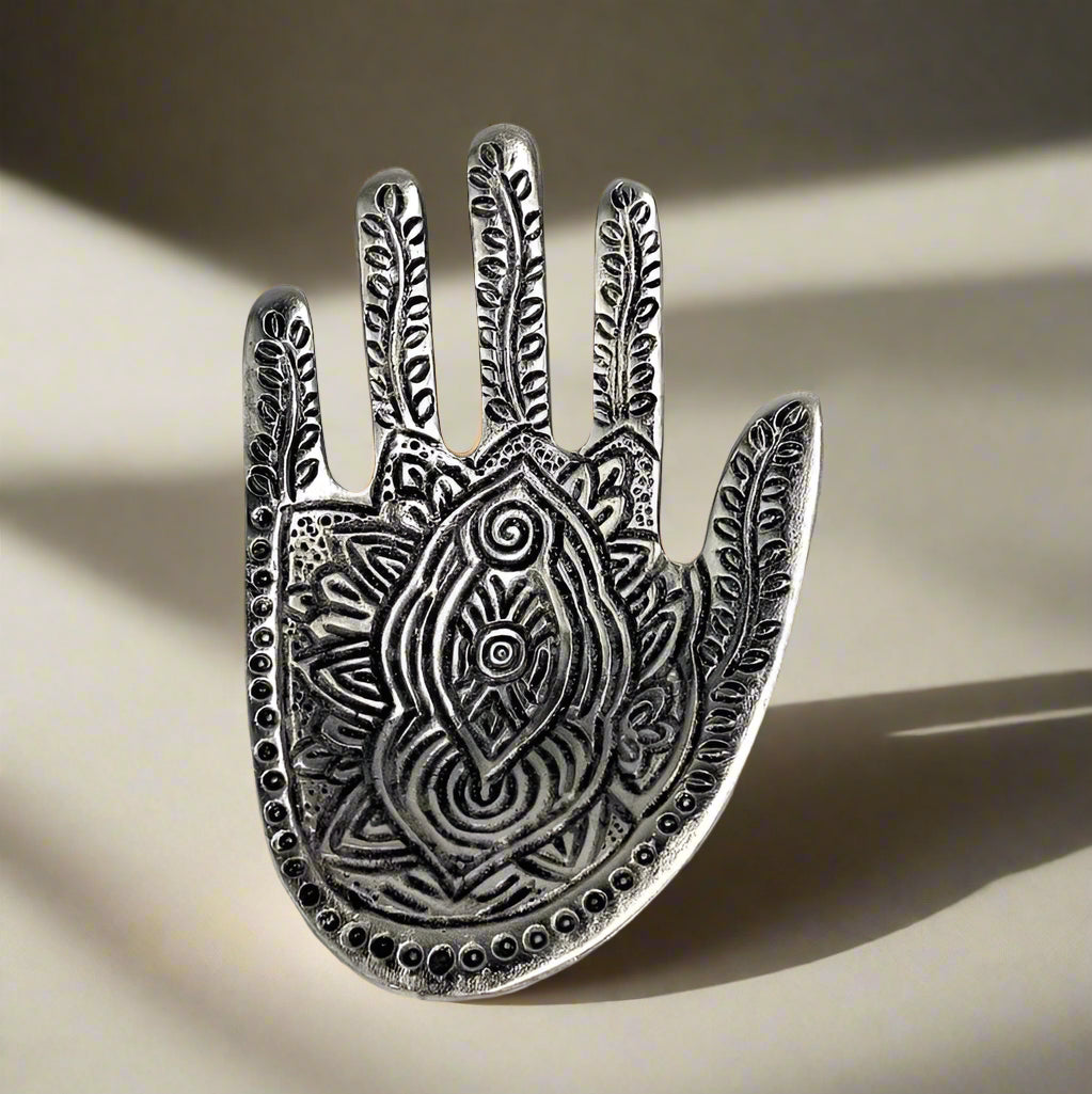 Crystal Hand Incense Holder