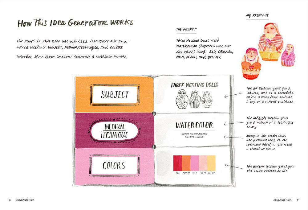 The Sketchbook Idea Generator: Mix and Match Flip