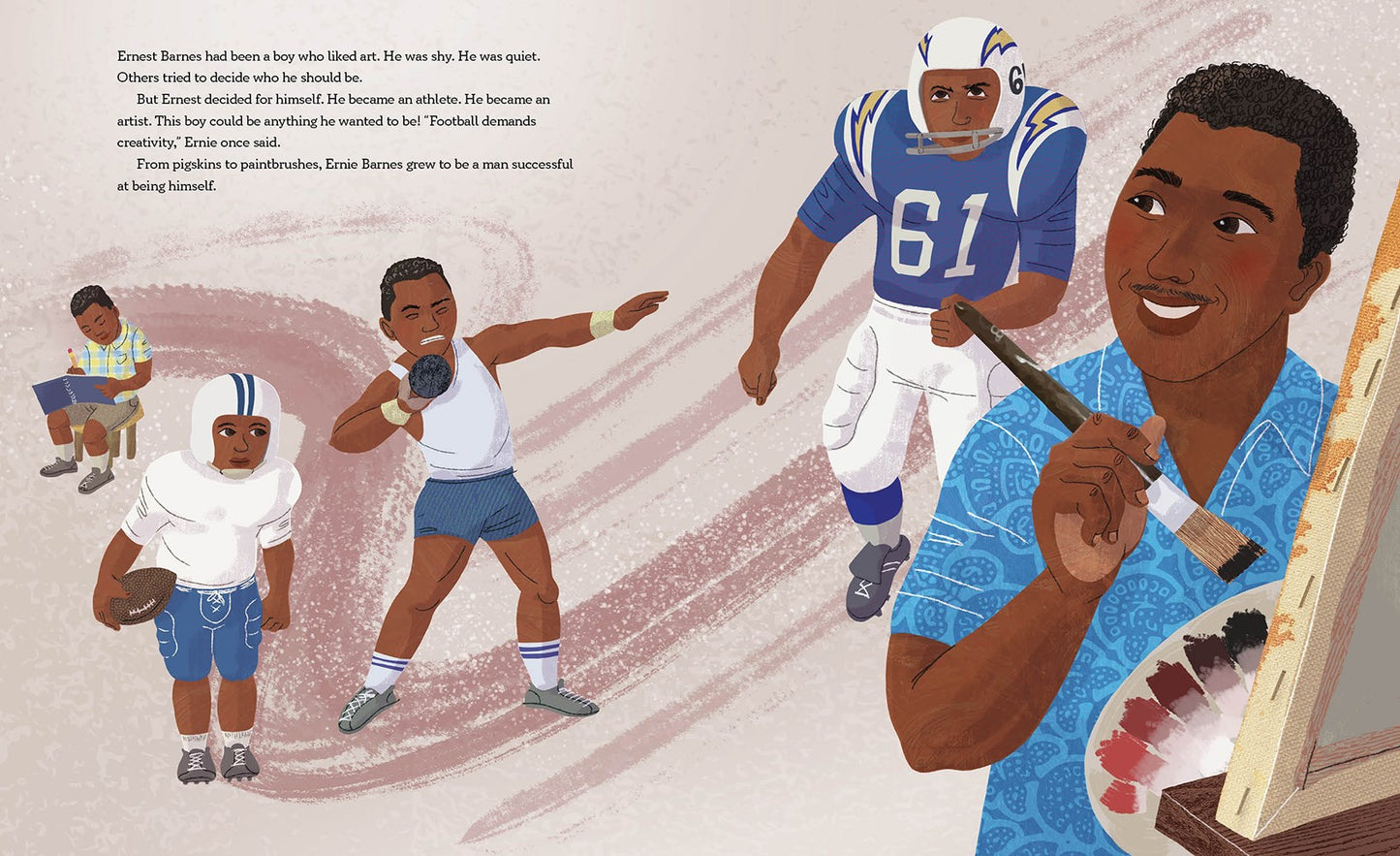 Pigskins to Paintbrushes: The Story of Football-Playing Artist Ernie Barnes
