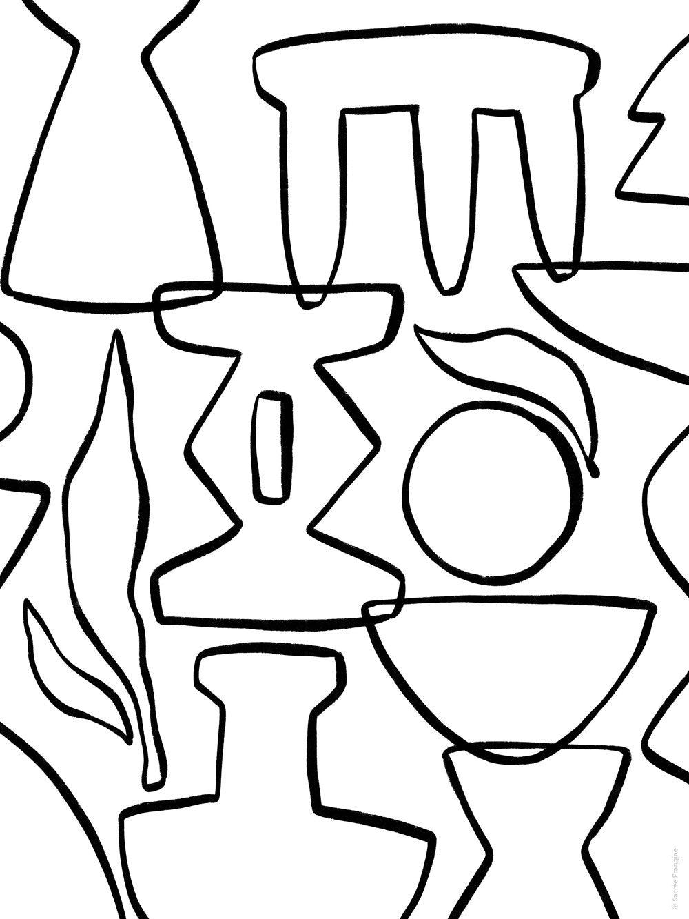 The Sweet Life Painting and Coloring Book