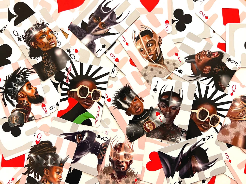 Black Cards Playing Cards: Portrait Edition