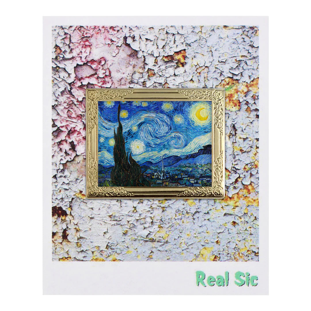 Art Frame Pin - Starry Night By Vincent van Gogh
