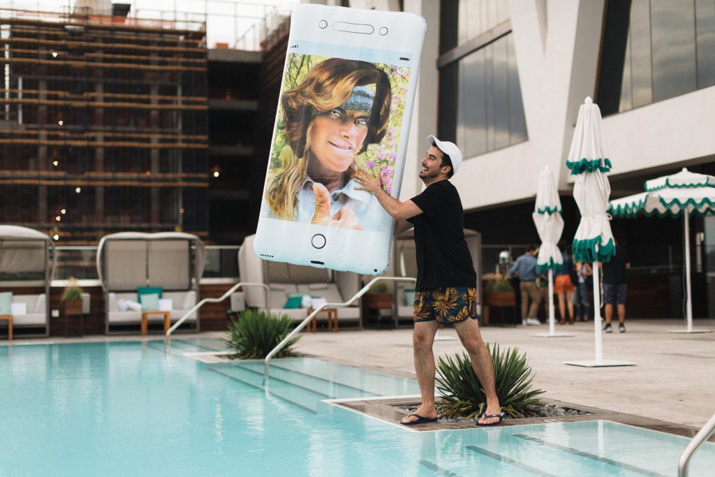Cindy Sherman Oops Pool Phone Float