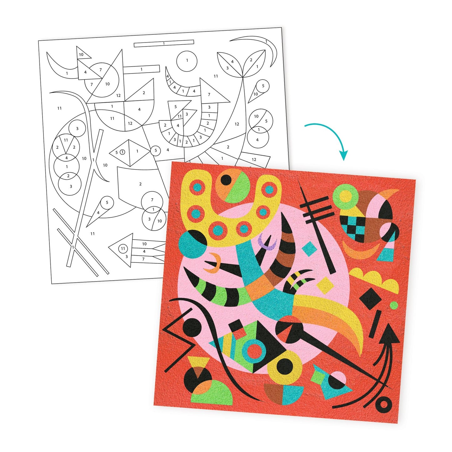Djeco Inspired by Collage Art Kit: Vassily Kandinsky