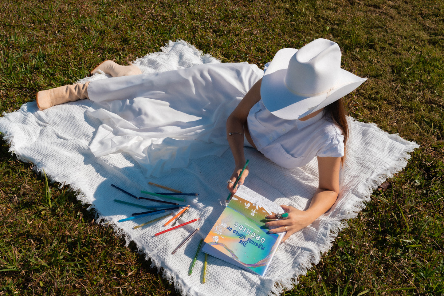 The Magical World of Orchids Coloring Book