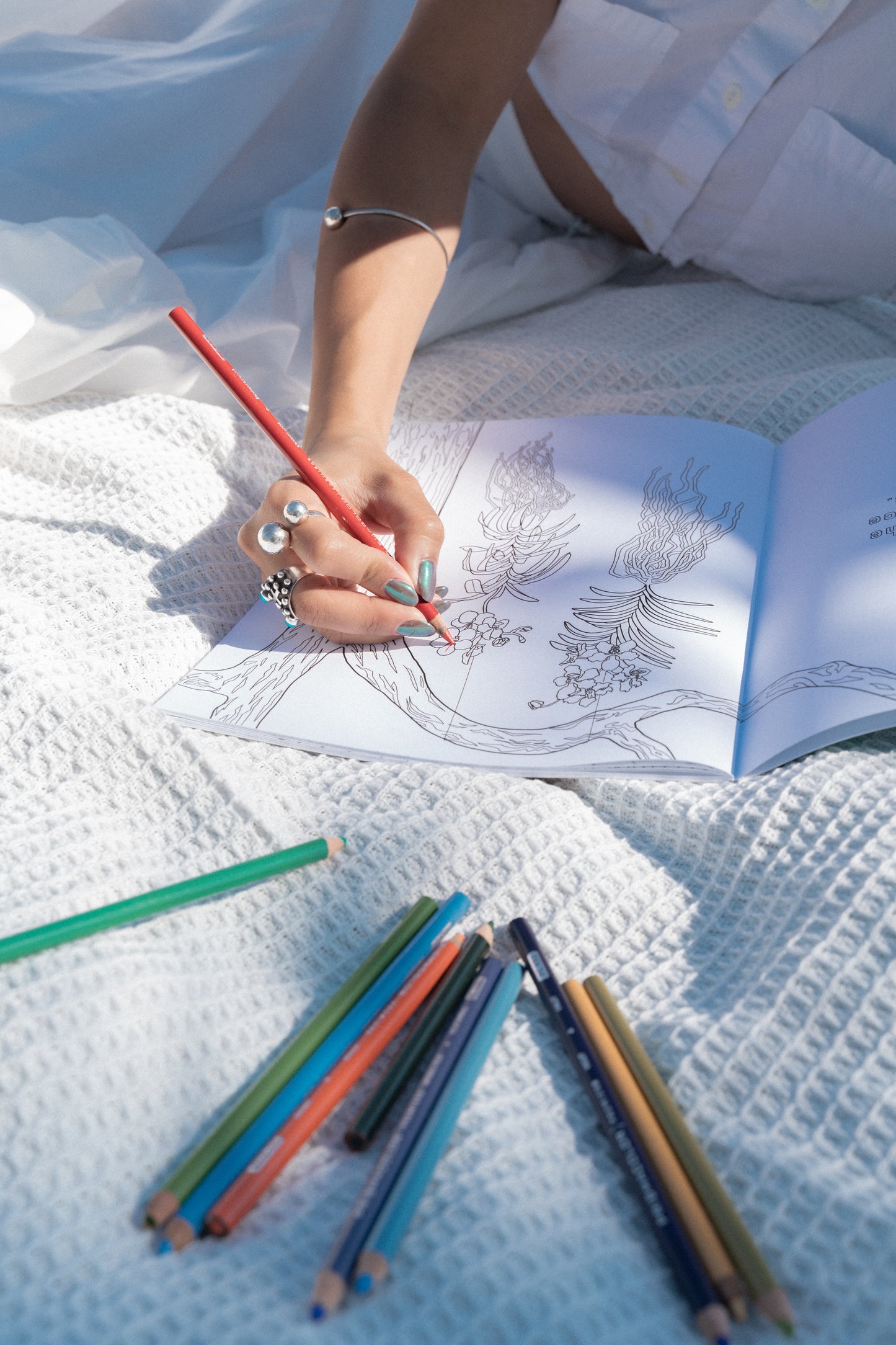 The Magical World of Orchids Coloring Book