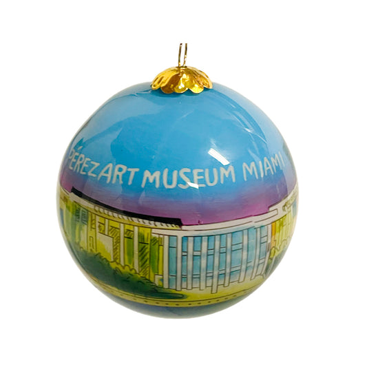 PAMM Hand Painted Glass Ornament