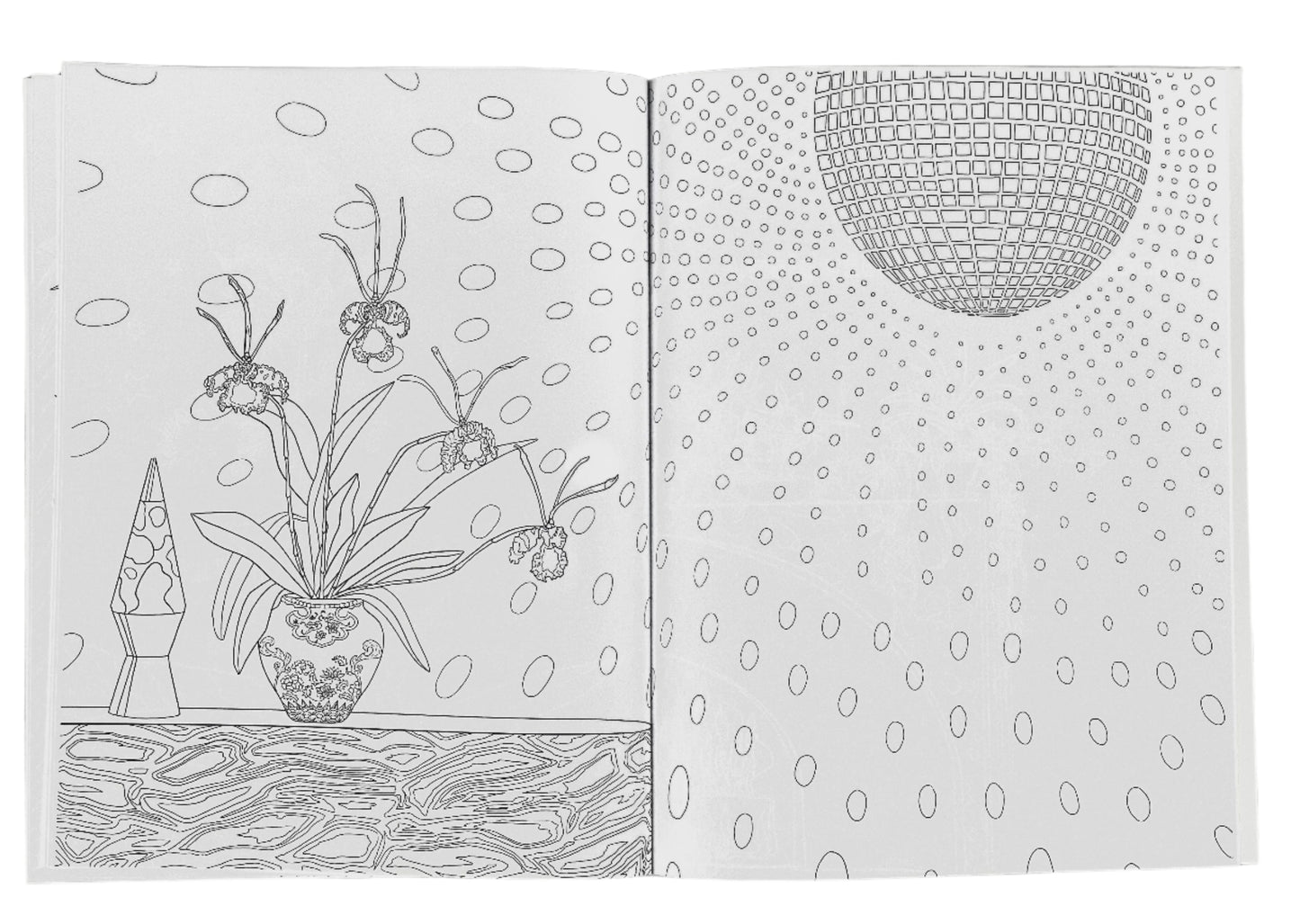 The Magical World of Orchids Coloring Book