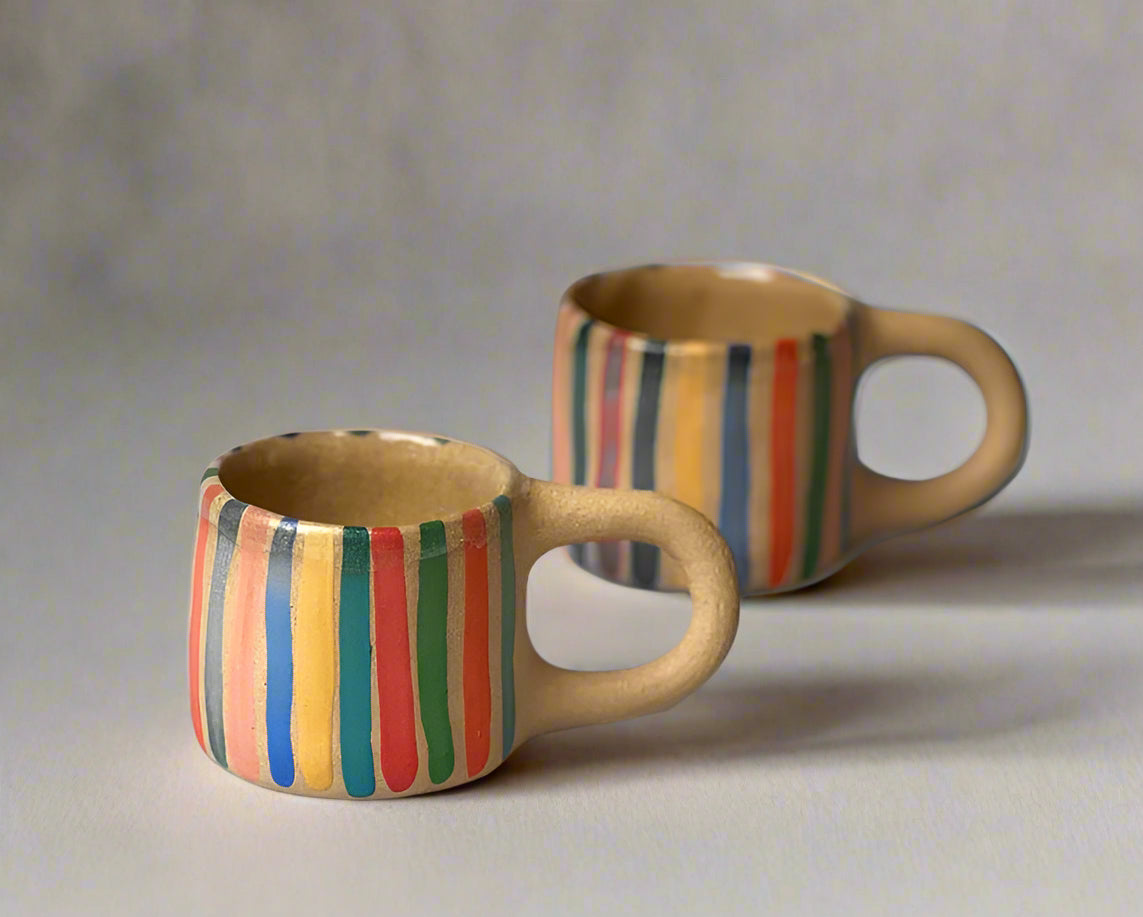 Striped Espresso Cup