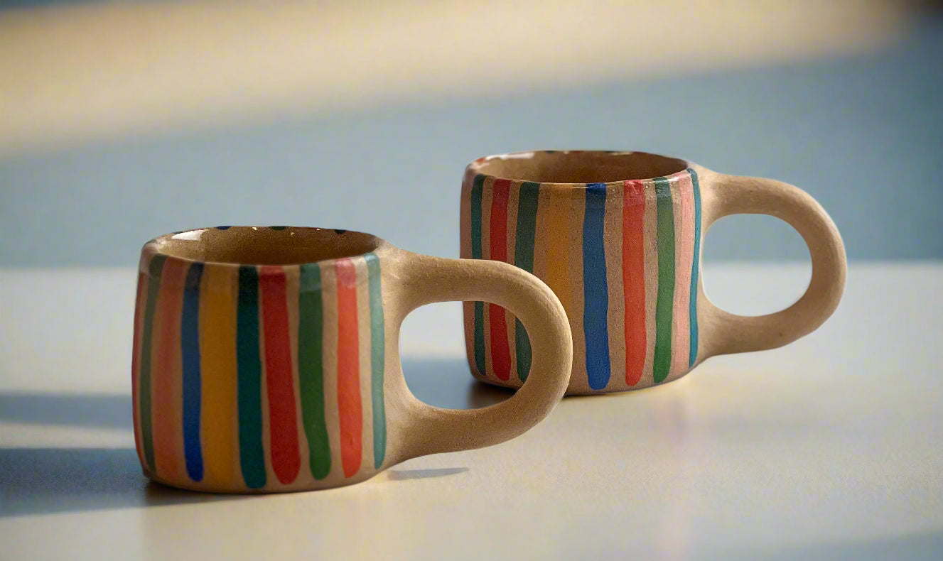 Striped Espresso Cup