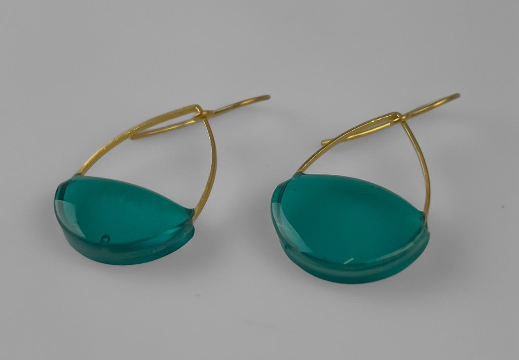 Rain Glass Drop Earrings