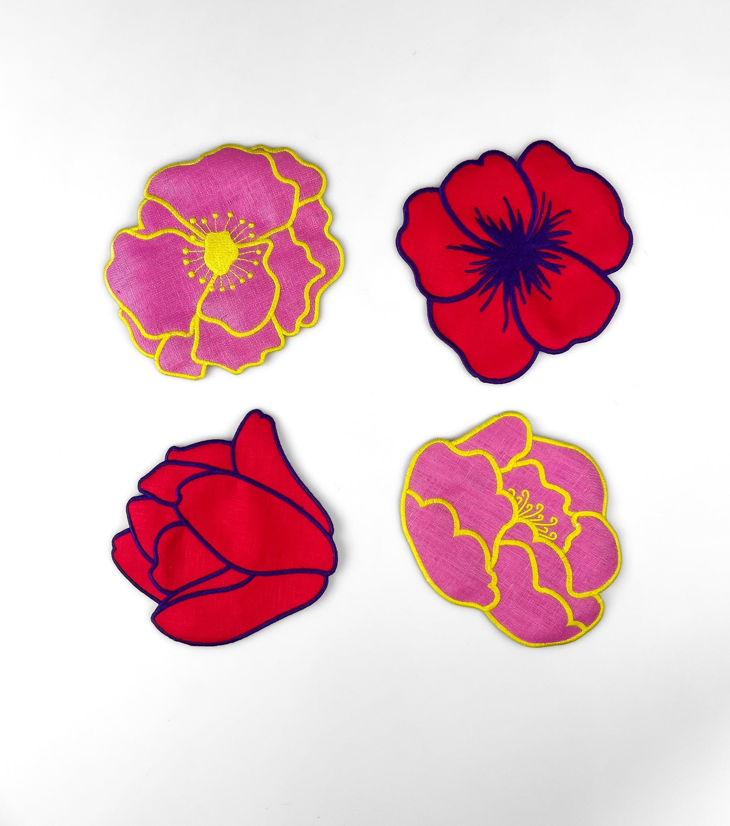 Flower Cocktail Napkins