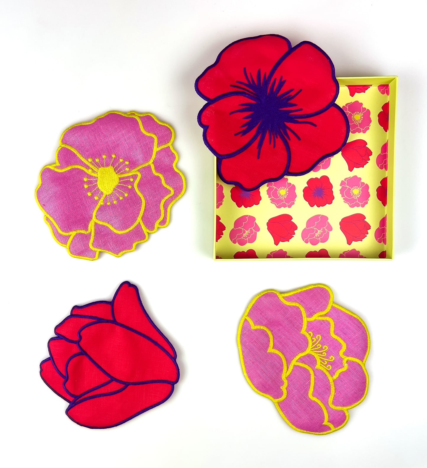 Flower Cocktail Napkins