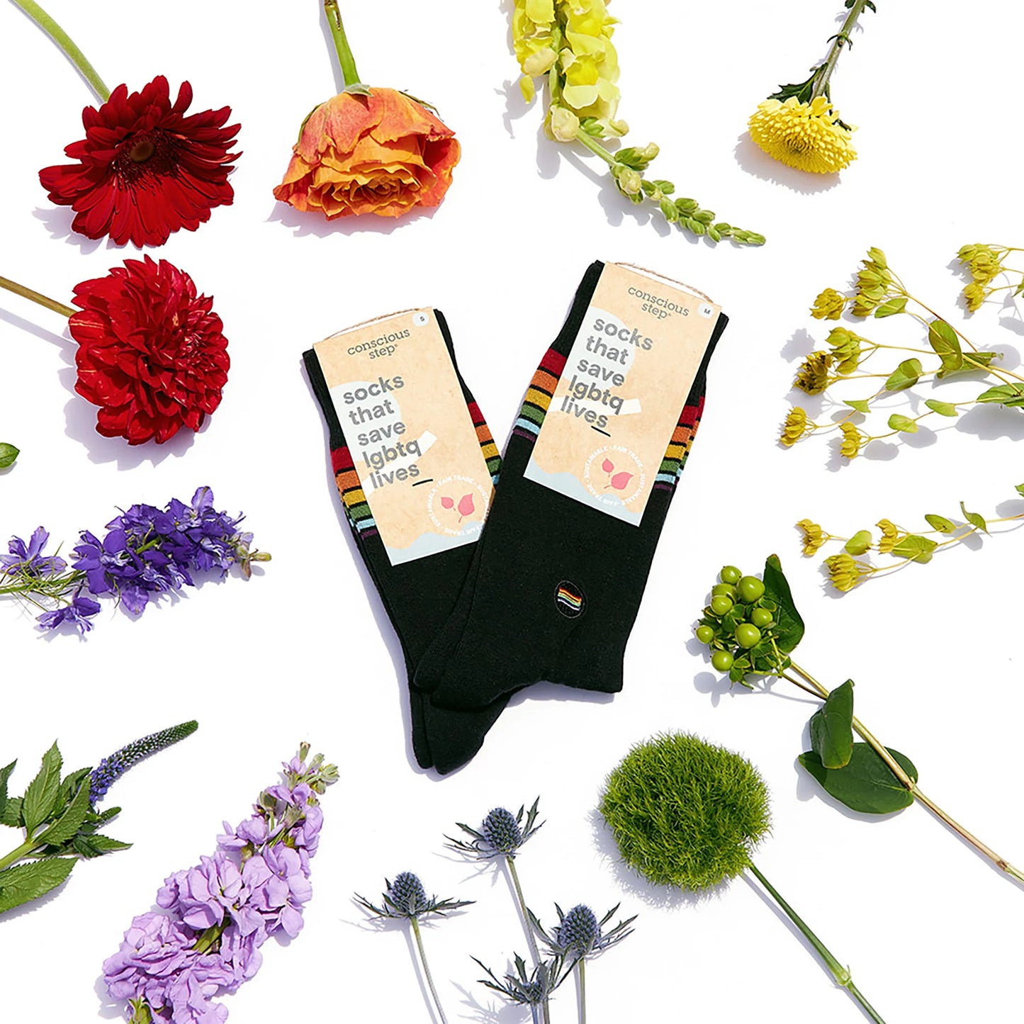 Socks That Save Lgbtq Lives - Classic Rainbow Stripe