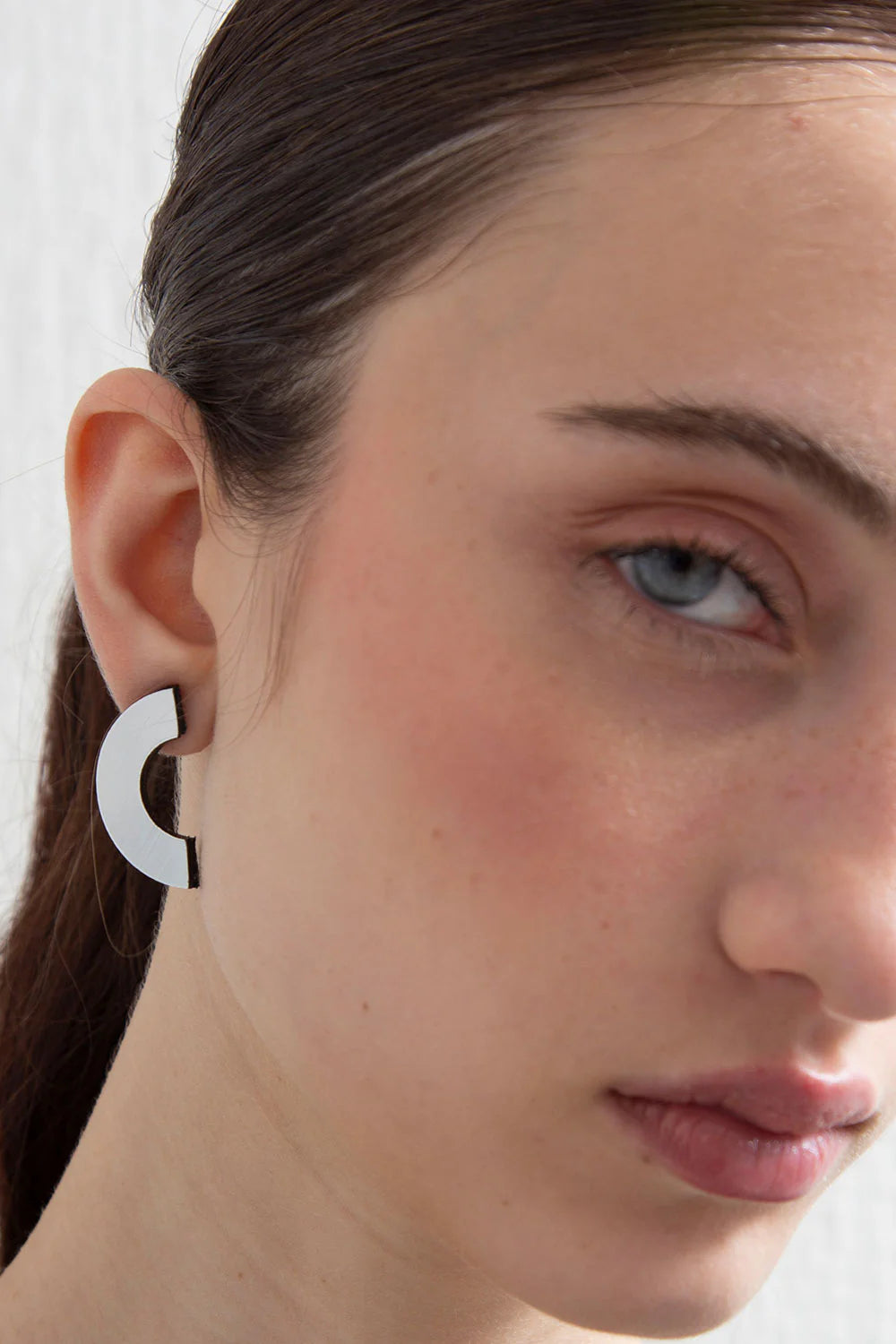 Silver Mies Arc Earrings