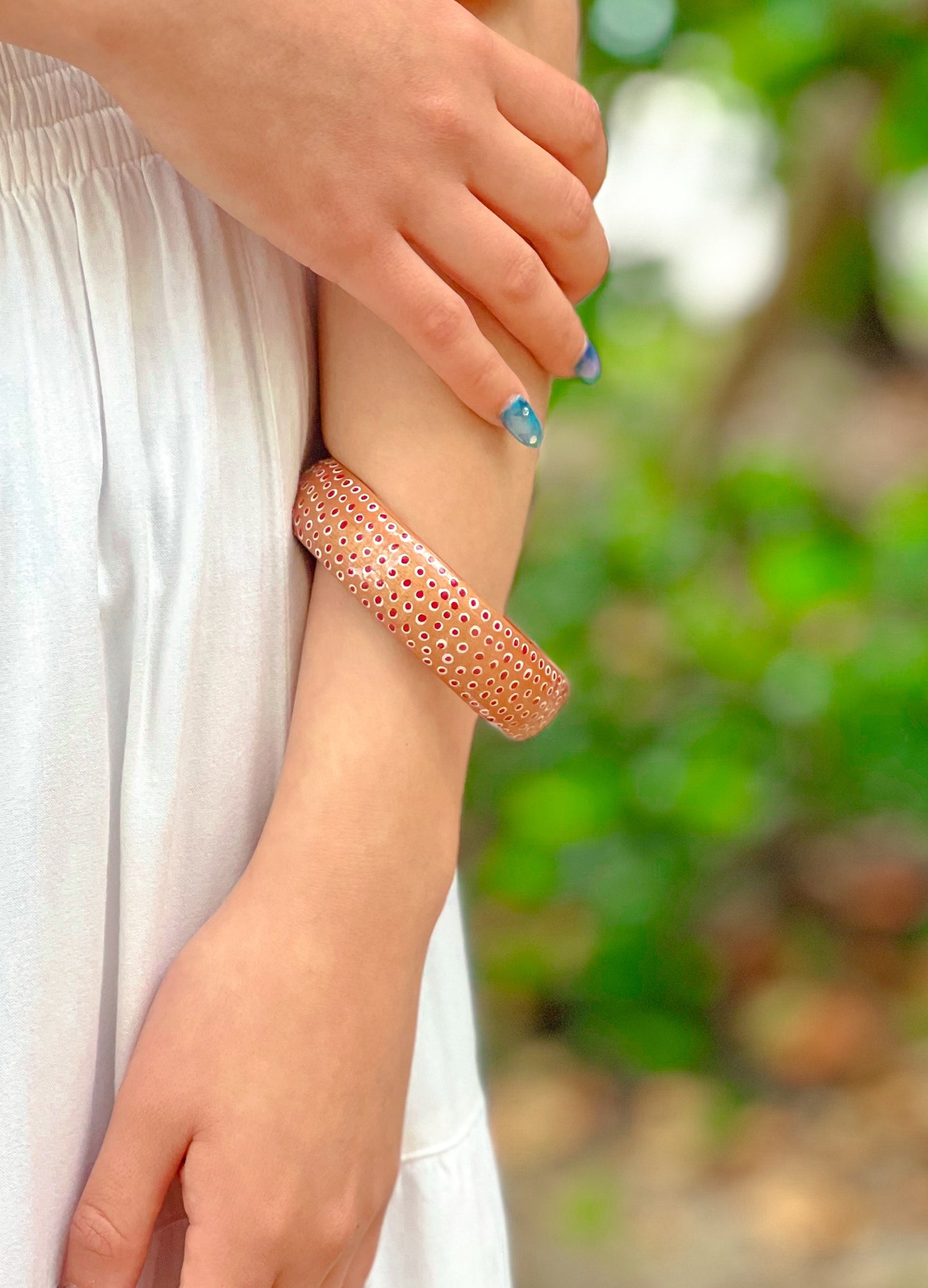 Bronze Armer Bangle by Angela Bolaños
