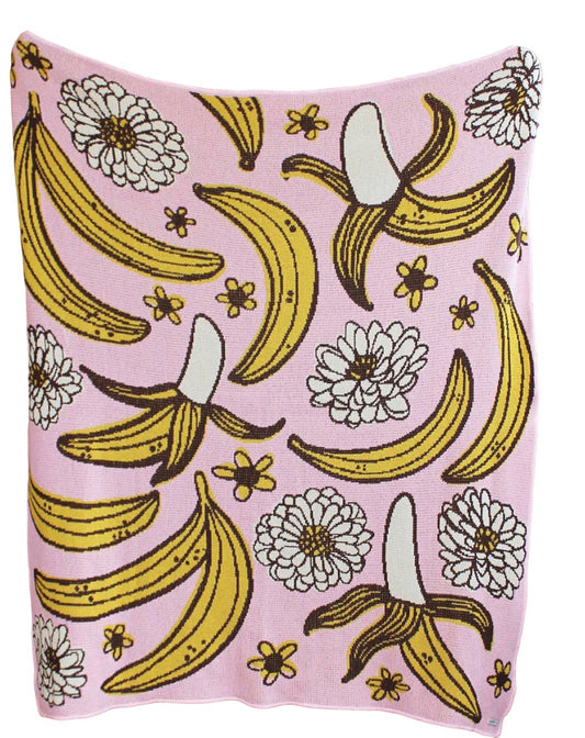 Banana Jam Knit Blanket