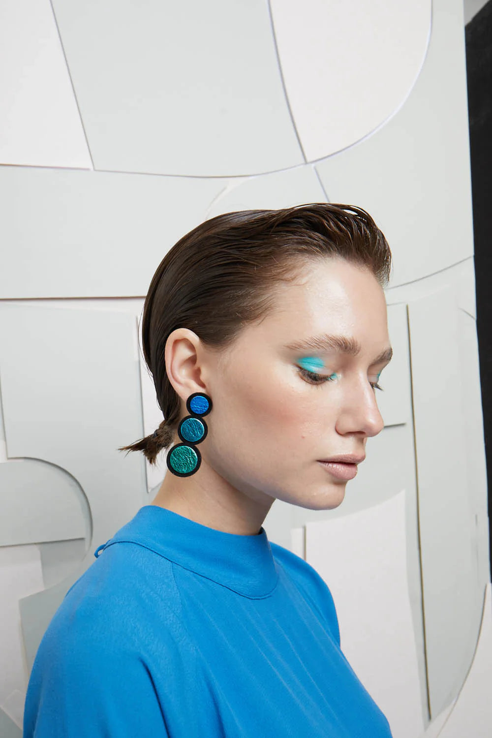 Cool Color Round Rainbow Earrings