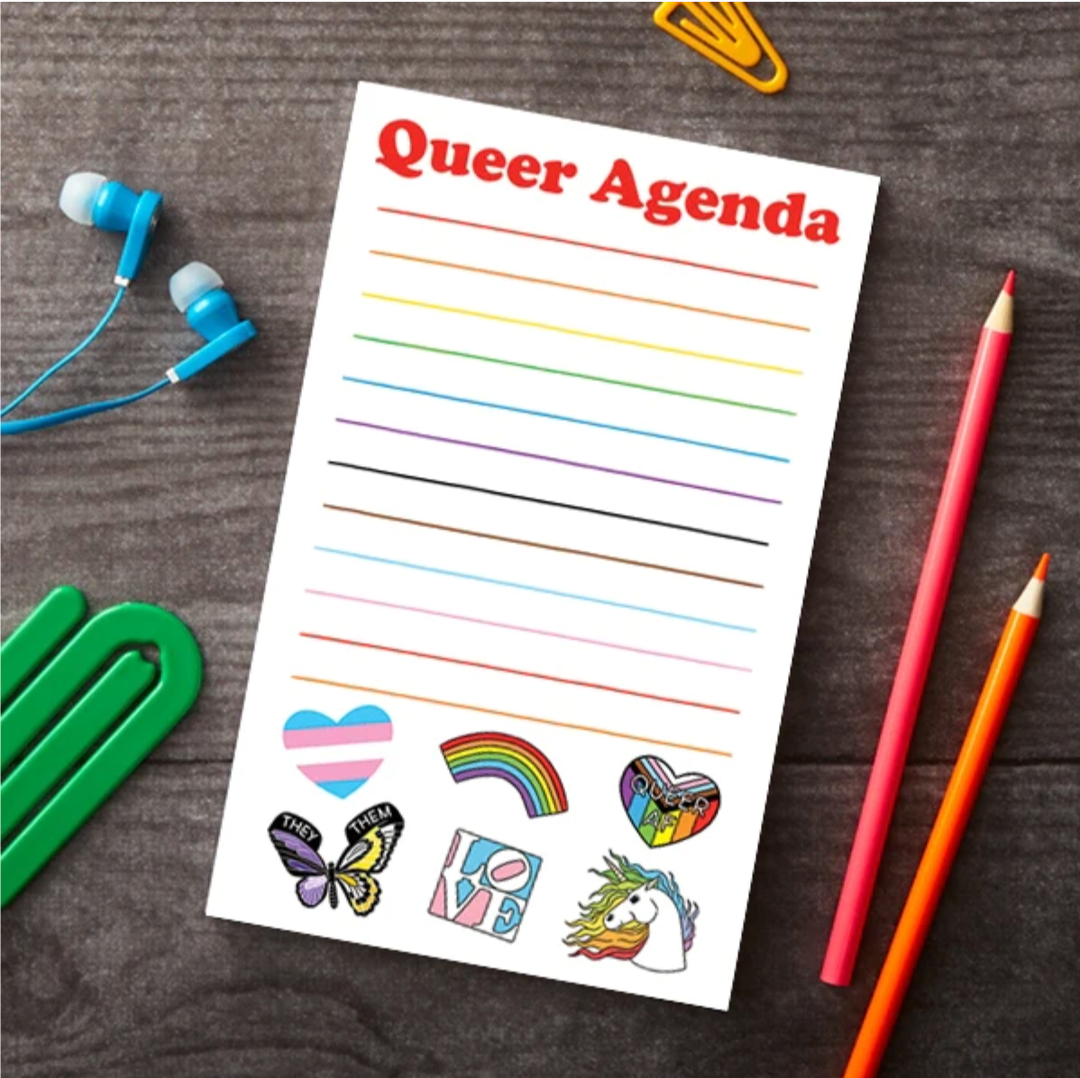 Queer Agenda Notepad