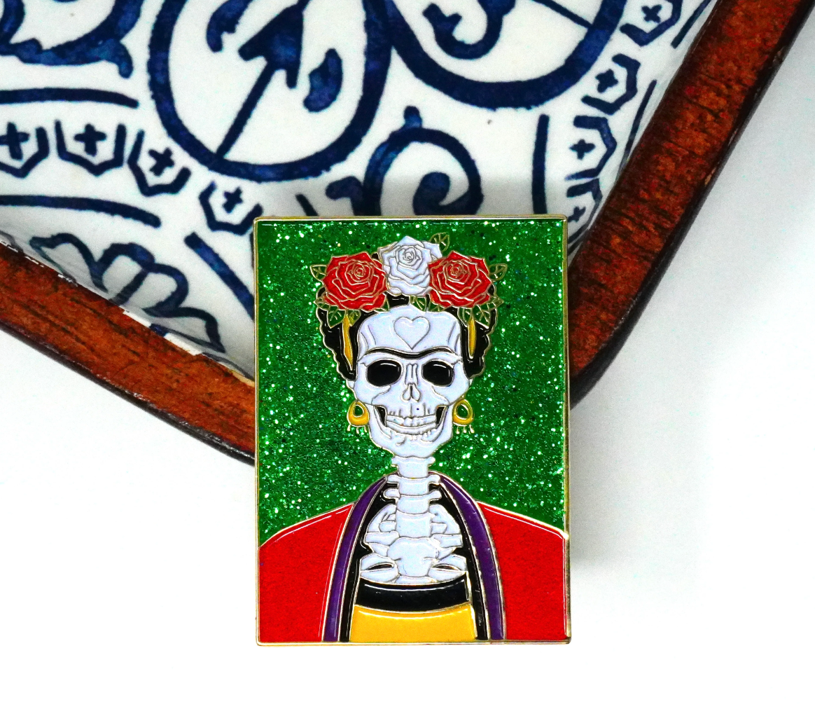 Frida Muerte Enamel Pin