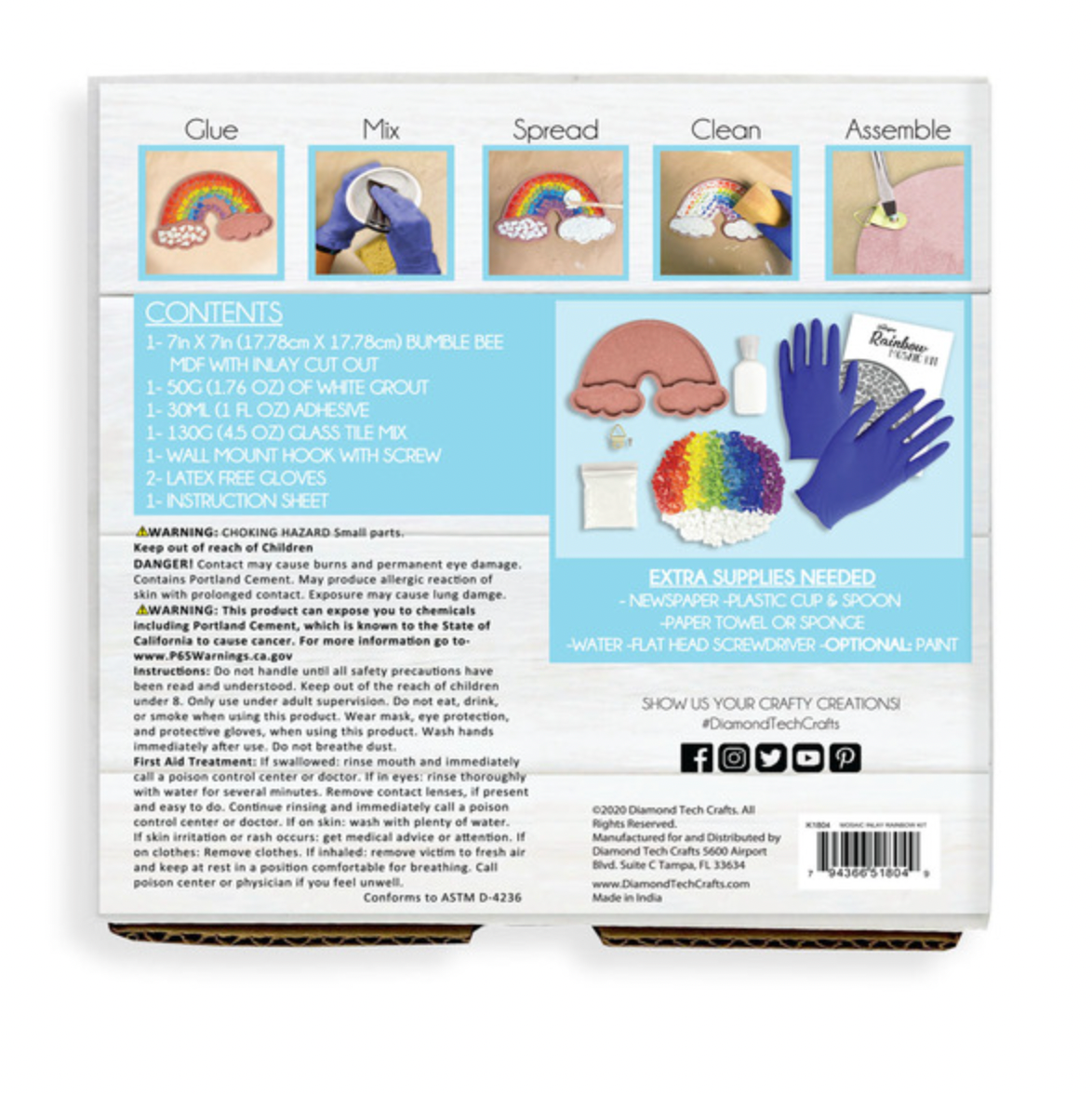Rainbow Mosaic Kit
