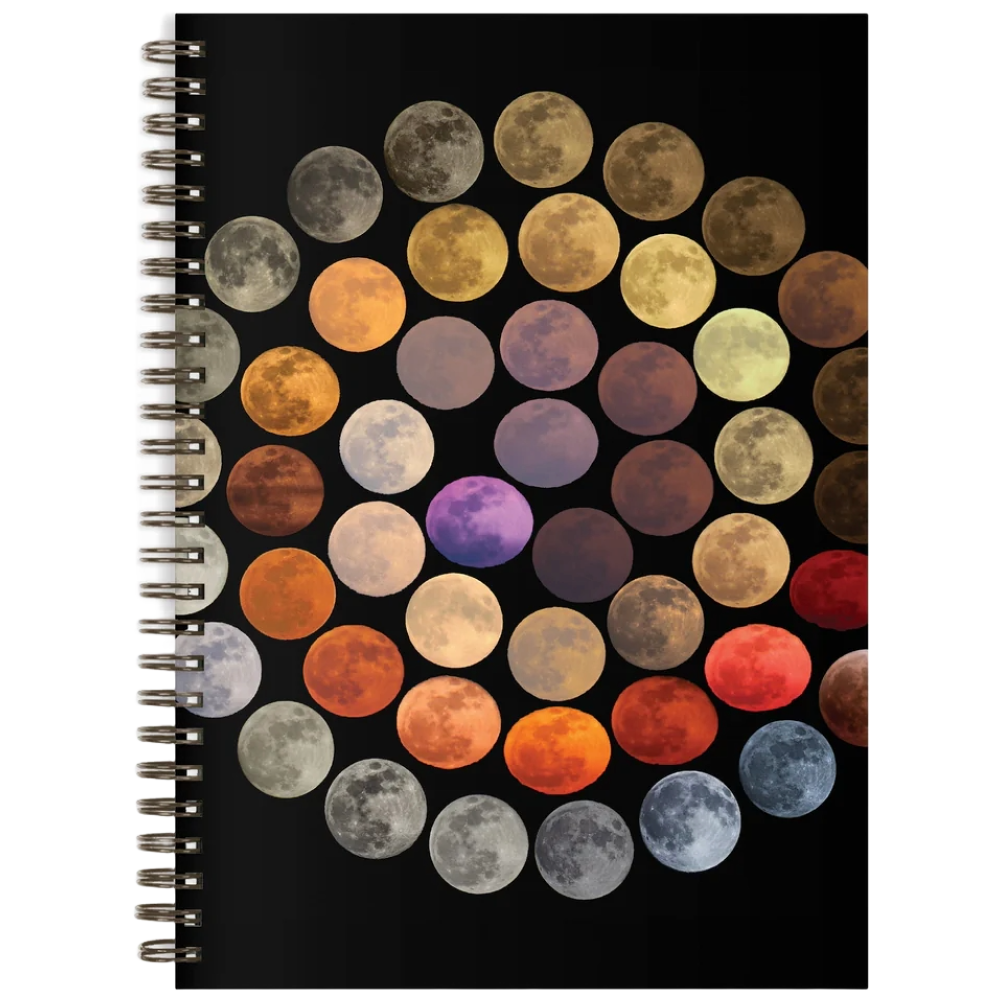 Colors of the Moon Wire-O Journal