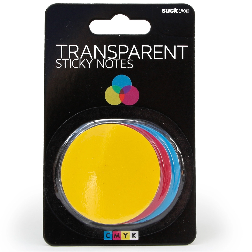 Cmyk Transparent Sticky Notes