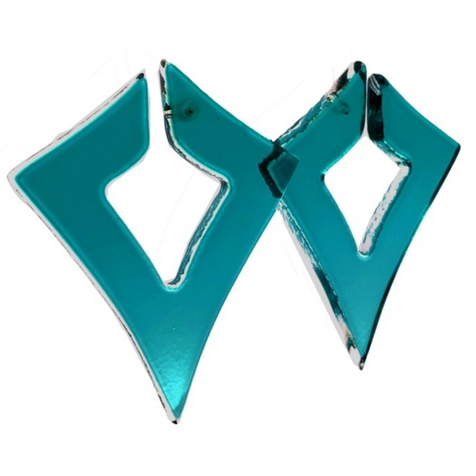 Open Decor Diamond Post Earring