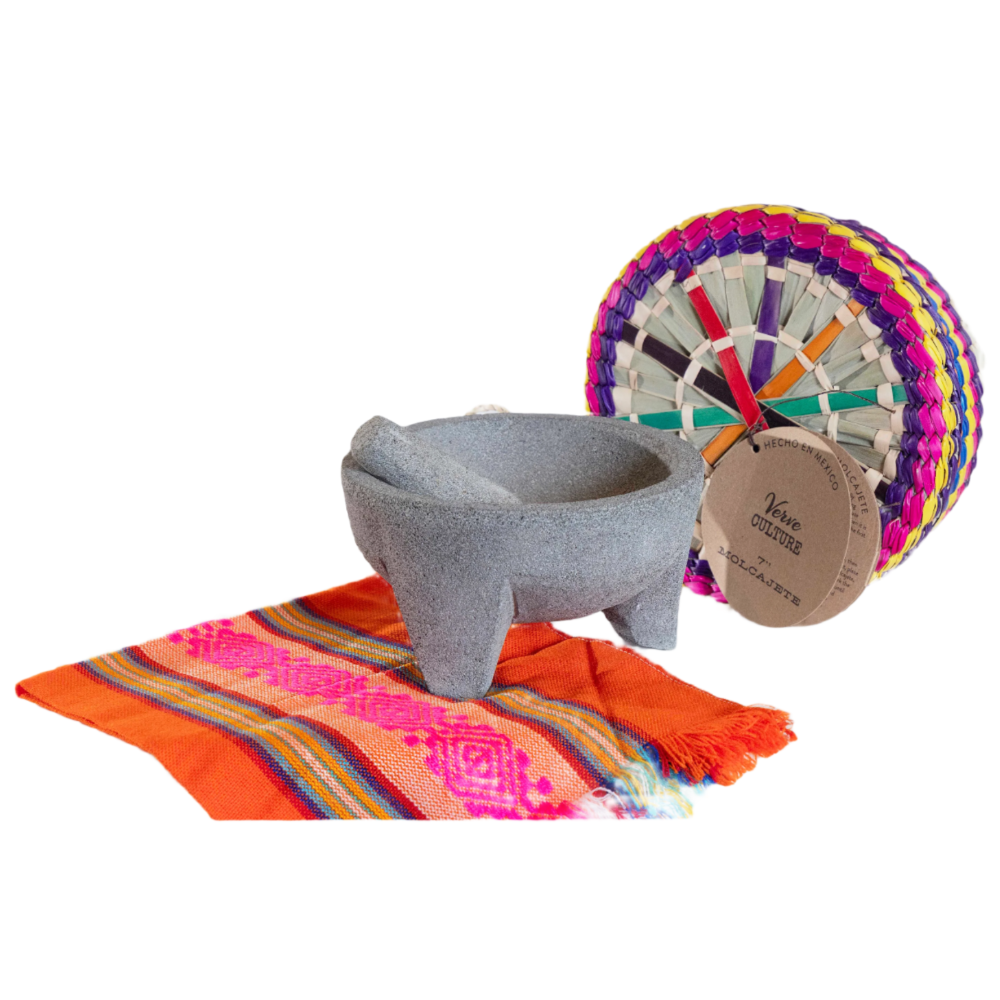 Volcanic Rock Molcajete Set