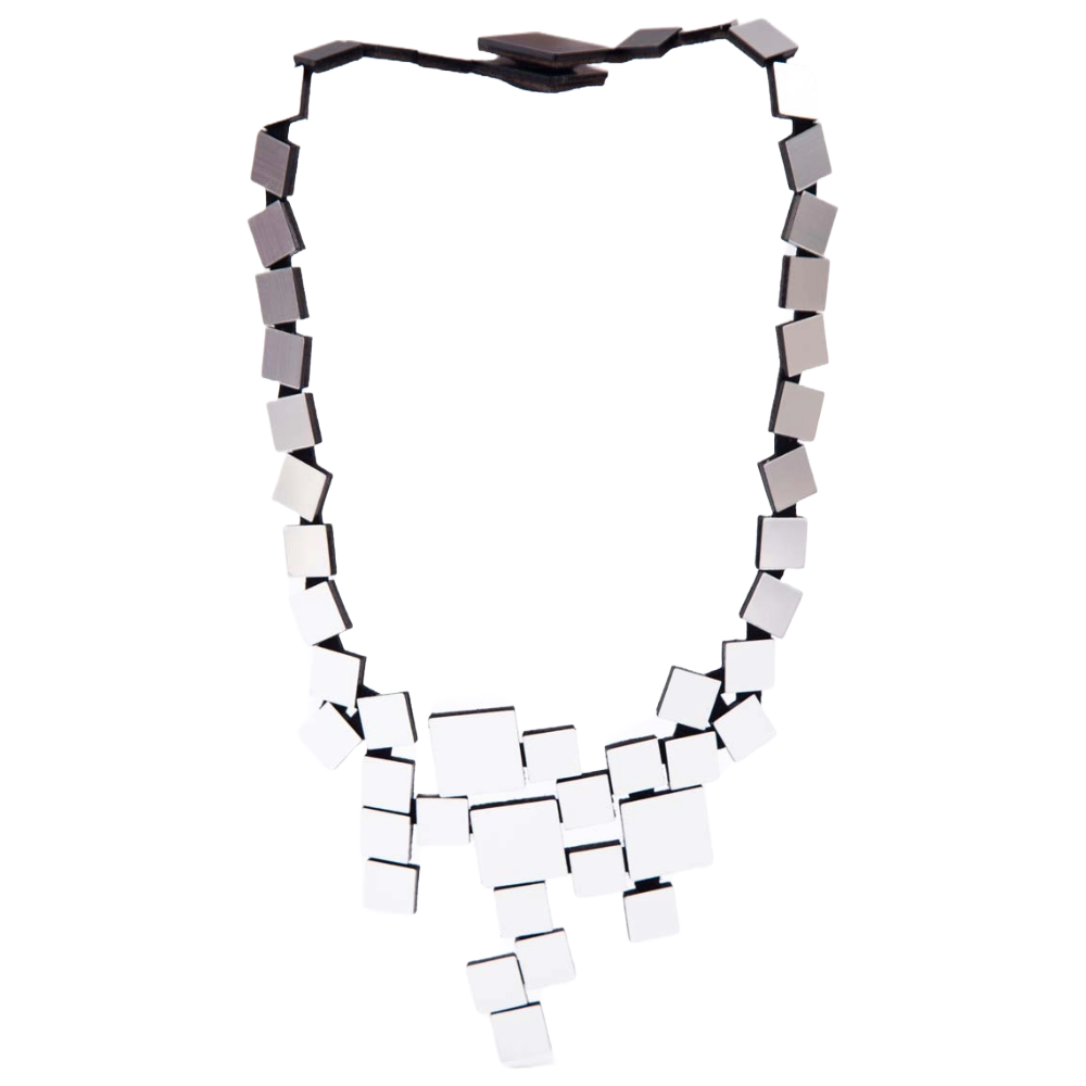 Bauhaus V Squares Necklace