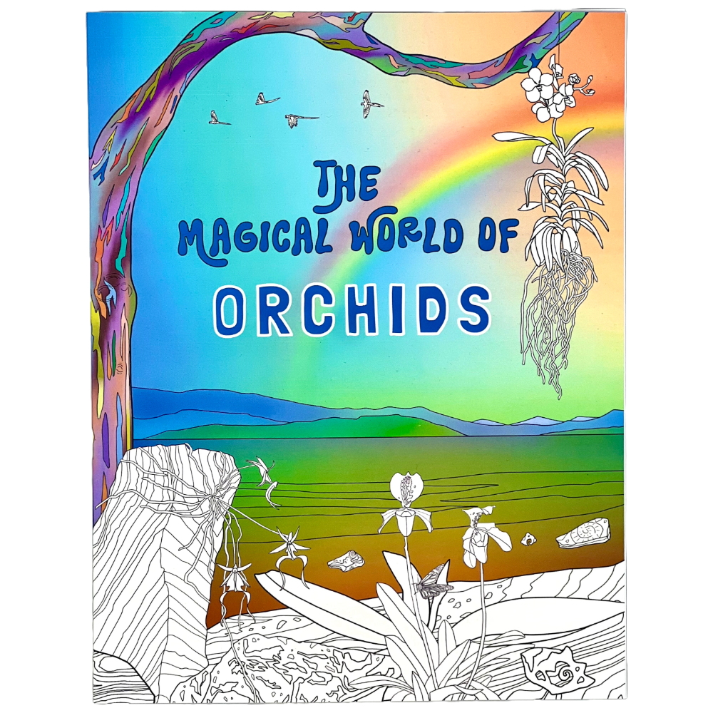 The Magical World of Orchids Coloring Book
