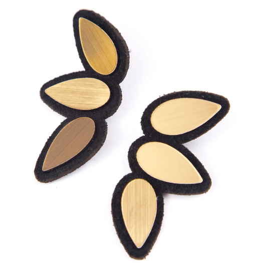 Small Gold Raindrop Earrings