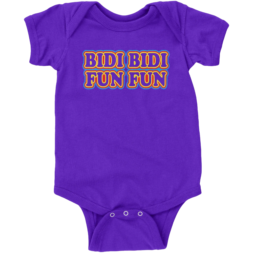 Bidi Bidi Fun Fun Baby Bodysuit