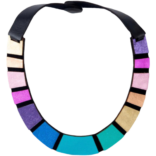 Rainbow Necklace Round