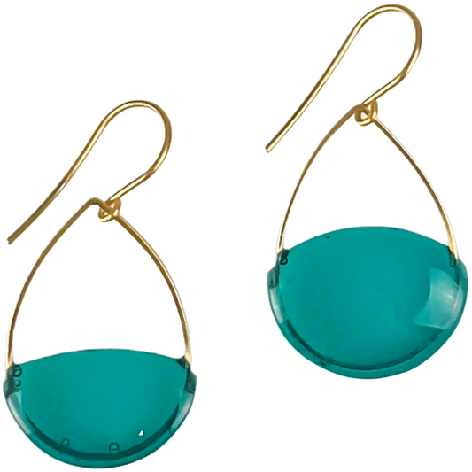 Rain Glass Drop Earrings